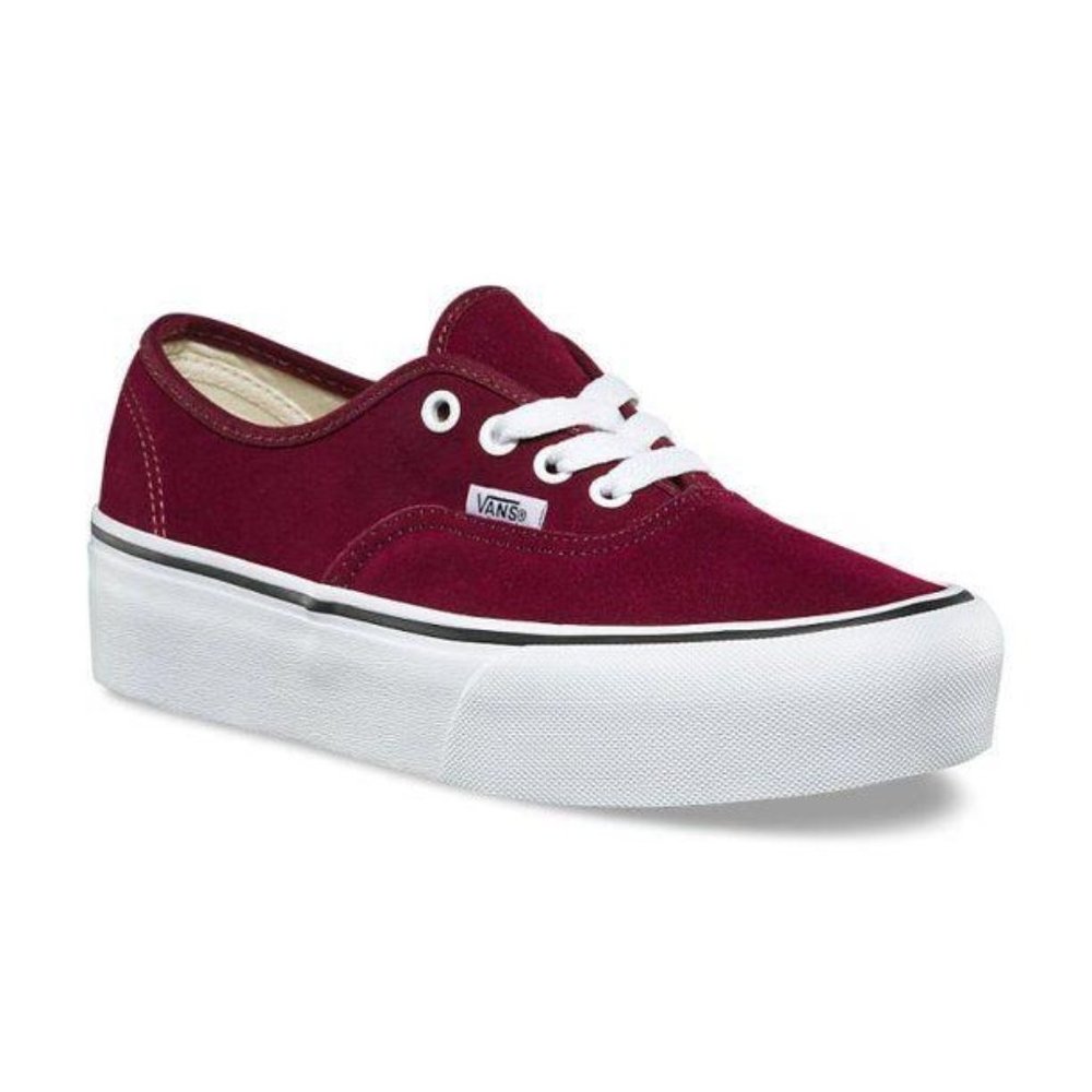 Vans Authentic Platform, Red/White 5.5 Wmn's/4 M's